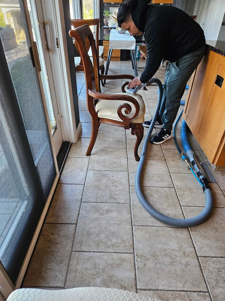 Upholstery cleaning services completed
