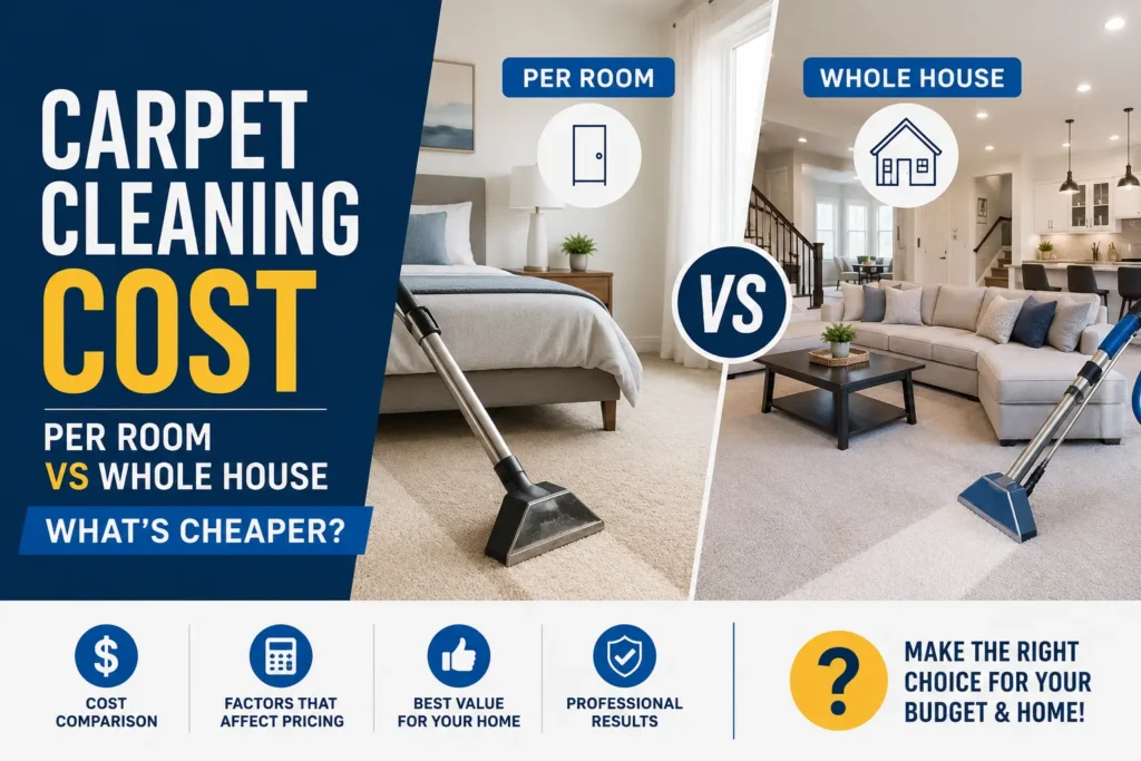 Carpet Cleaning Cost Per Room vs Whole House
